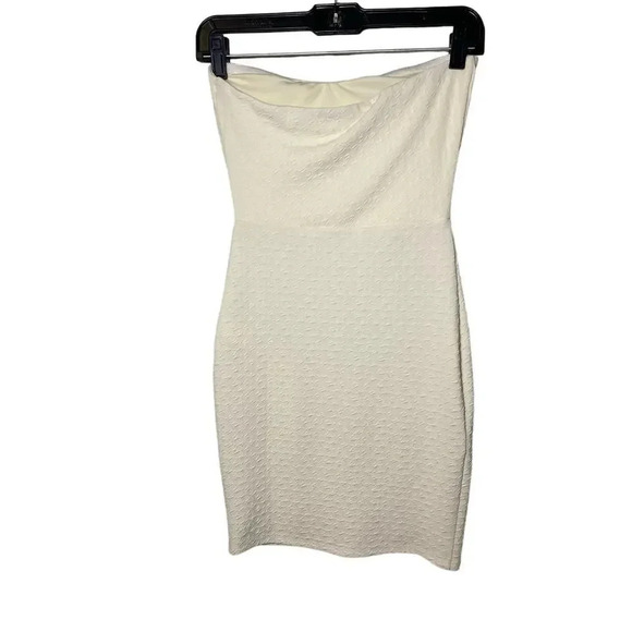 Charlotte Russe White Beaded Sweetheart Neckline Strapless Dress Women's Size Sm - Picture 2 of 4